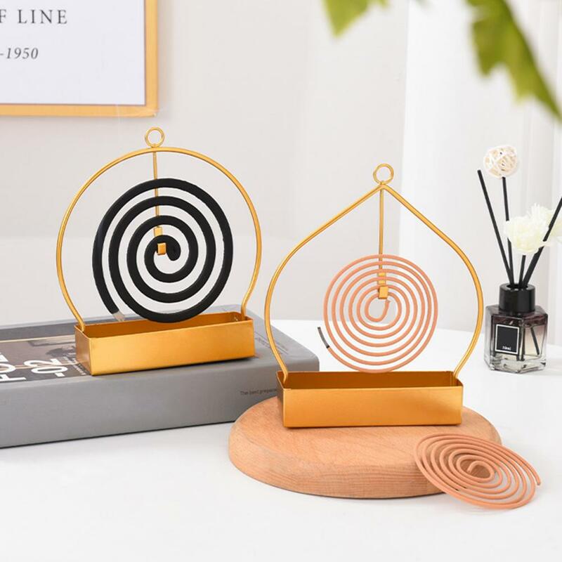 Mosquito Coil Holder With Ash Container Heart/Round Shape Mosquito Coil Tray Mosquito Coil Rack Hollow Out Mosquito Coil Disk