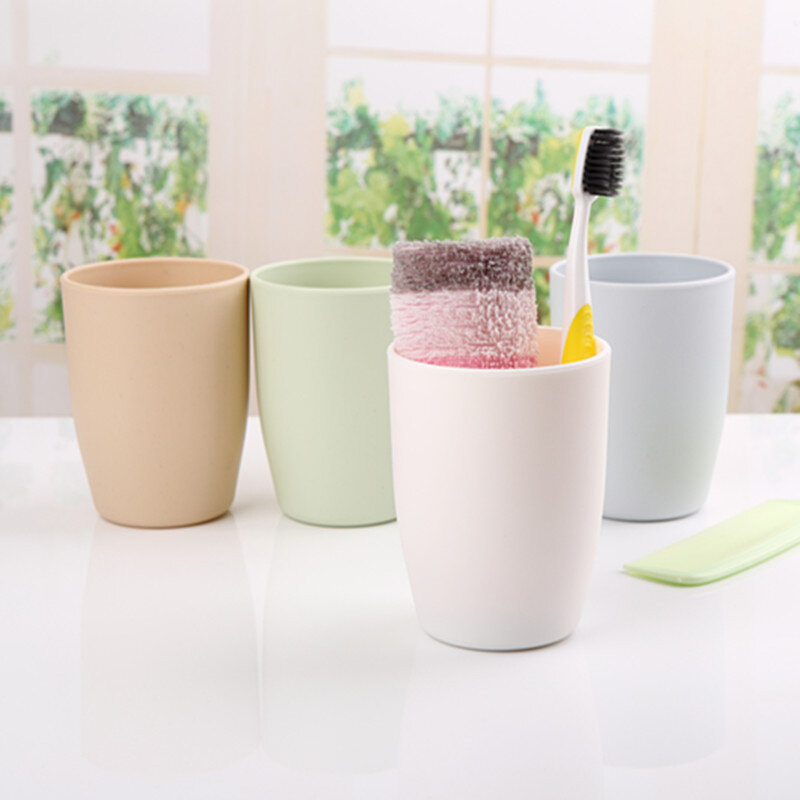 휴대용 커플 칫솔 구강 세척 컵, 플라스틱 가정 호텔 칫솔 거치대, 욕실 액세서리, 구강 세척 보관 컵