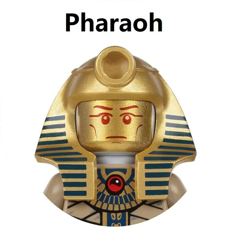 Kompatybilny zestaw 75900 71017 starożytny egipt Tutankhamun faraon Anubis mumia klocki Mini zabawki figurki akcji