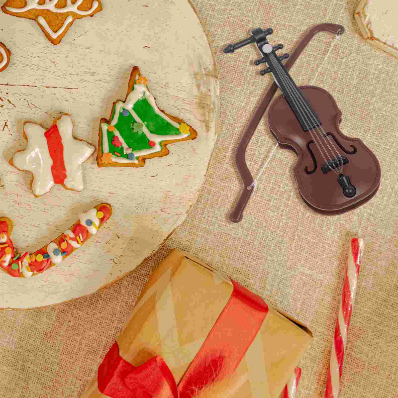 15/20pcs Mini Violin Models Toys Miniature Wooden Musical Instruments Collection Dollhouse Furniture Decoration