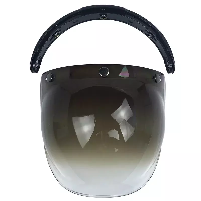 범용 모토 헬멧 버블 쉴드 렌즈, DIY 플립 업 헬멧 바이저, 빈티지 할리 헬멧용 UV 400 선쉴드