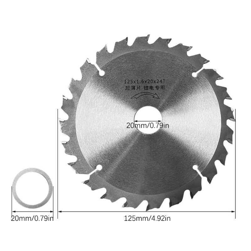 K1KA 125mm/140mm 24 Teeth TCT Circular Sawblade Grinder Saw Disc Tipped Wood Cutter Wood Cutting Disc