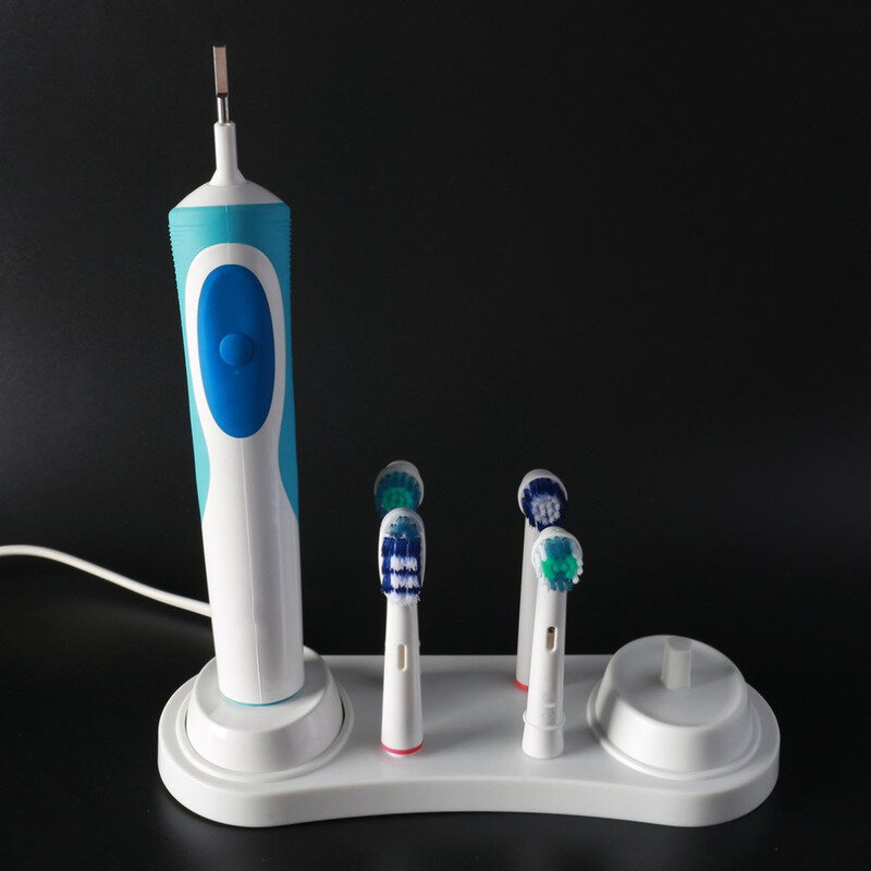 Tempat sikat gigi elektrik, tempat sikat gigi elektrik dengan lubang pengisi daya