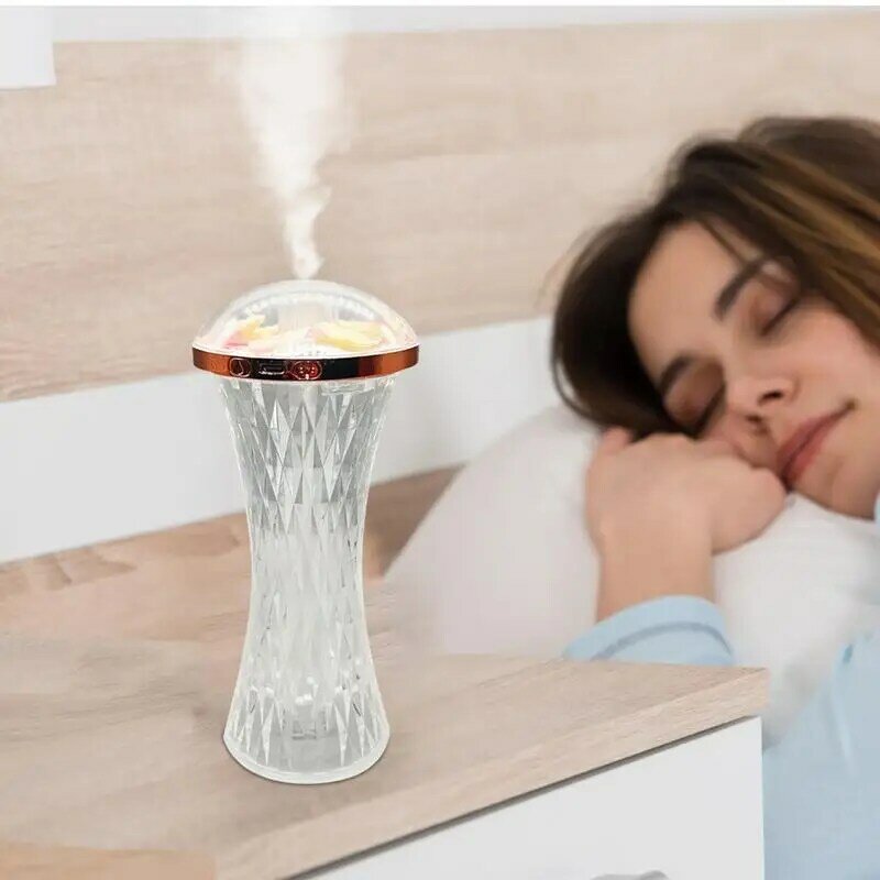 Nawilżacze do domu 320 ML w kształcie grzyba chłodna mgiełka i ciepła nawilżacz powietrza cicha lampka nocna automatyczne zamknięcie łatwe do czyszczenia sypialni