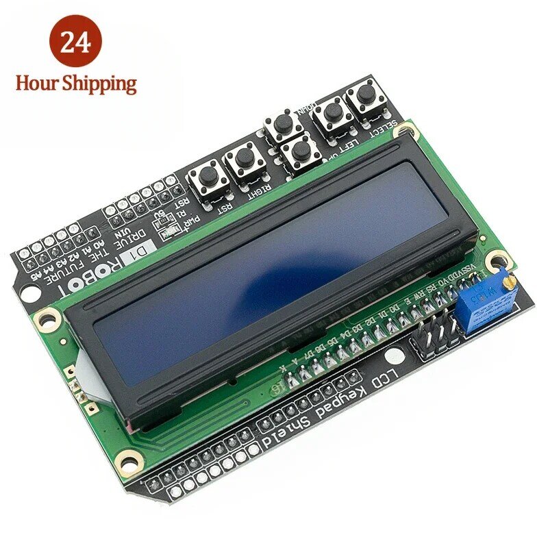 LCD Keypad Shield LCD1602 LCD 1602 Module Display blue screen For Arduino