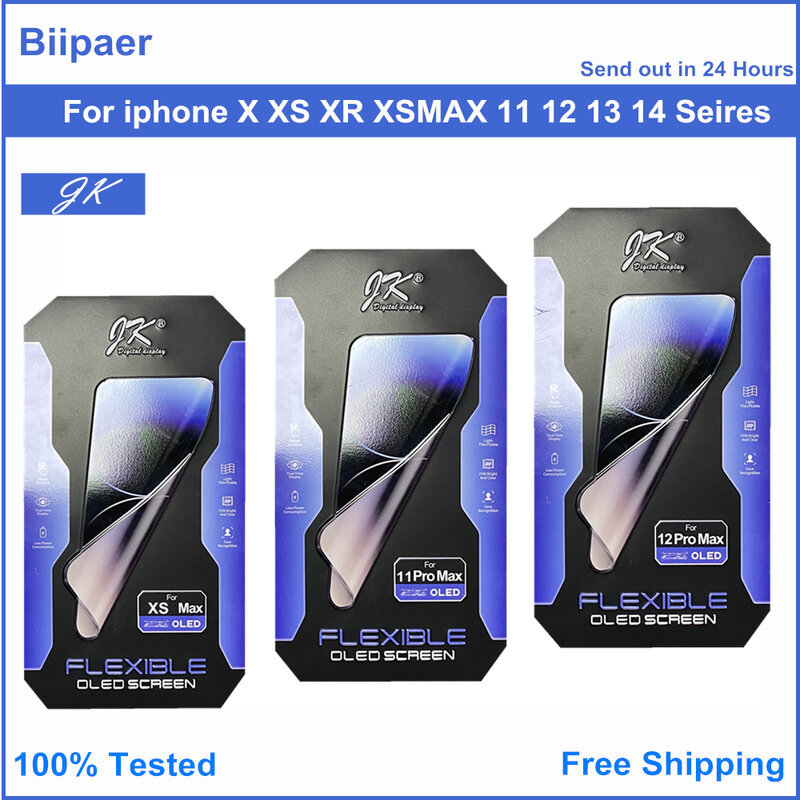 OLED Incell Display LCD para iPhone, Tela de toque para iPhone X, XR, XS, 11, 12Pro, 13, 14, 15, OEM, GX Pantalla, AAAA
