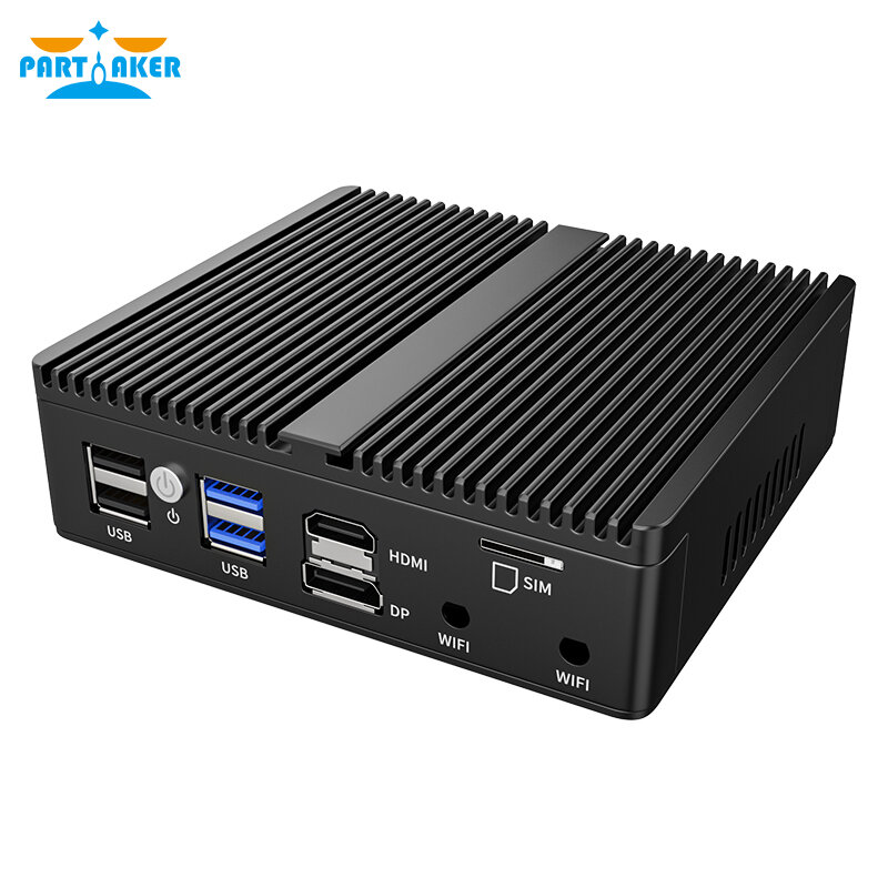 Mini PC senza ventola Intel Celeron N5105/N5100 Soft Router 4x Intel i225/i226 2.5G LAN HDMI DP pfSense Firewall Appliance ESXI AES-NI