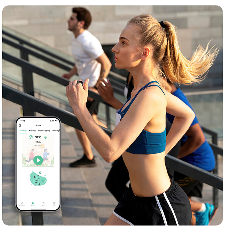 Anillo inteligente R1 de cerámica para mujer, rastreador de actividad deportiva, resistente al agua, con NFC, control del ritmo cardíaco durante el sueño, para iOS y Android, novedad de 2024