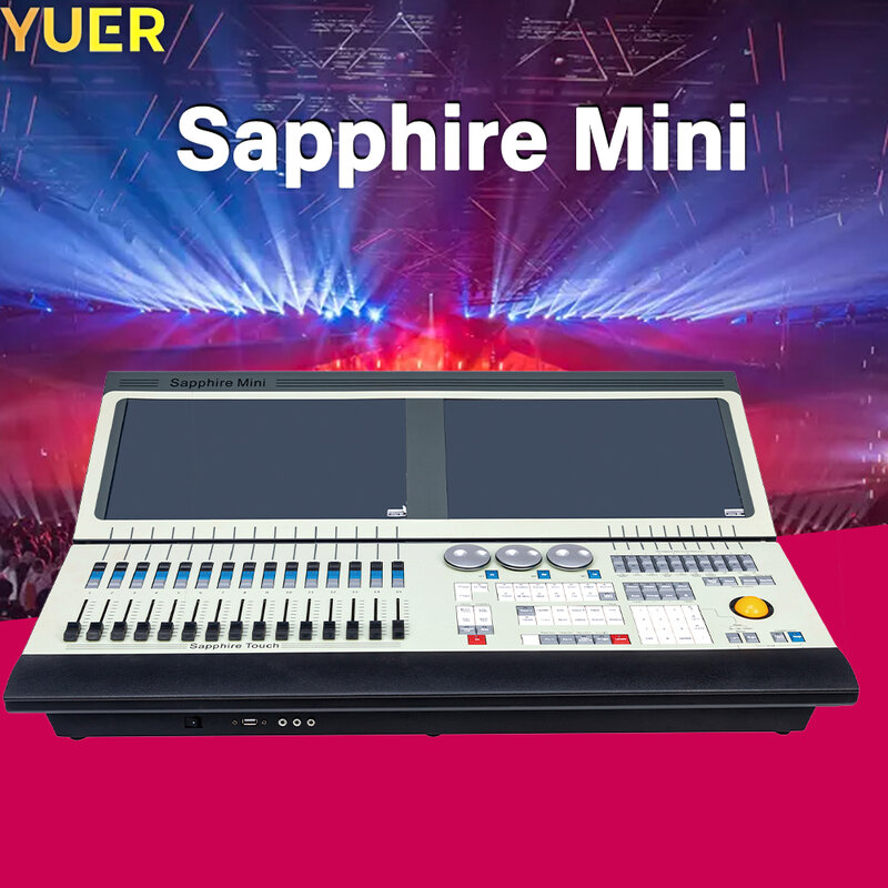 Sapphire-Professional Stage Iluminação Console, 3x15.6 ", Touch Screen, Moving Head Light, DMX512