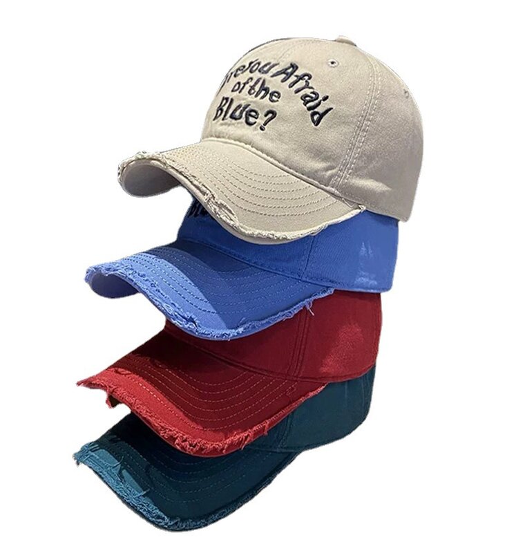 Topi Bisbol Tabir Surya Bersulam Huruf Pasangan Pria dan Wanita Topi Wajah Tabir Surya dengan Potongan Bulu Yang Dipersonalisasi