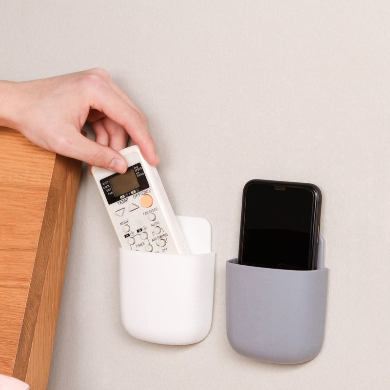 Household Use for Mobile Phone Remote Control Plug Storage Rack Bathroom Wall Mounted Toothbrush Storage Box Wholesale