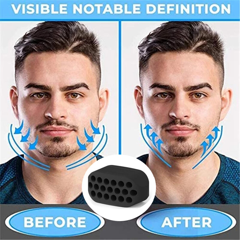 Silicone Jaw Line Exerciser Jawline Chew Ball Fitness Toner viso viso e collo Muscle Trainer Chin Cheek Exercise Jawliner