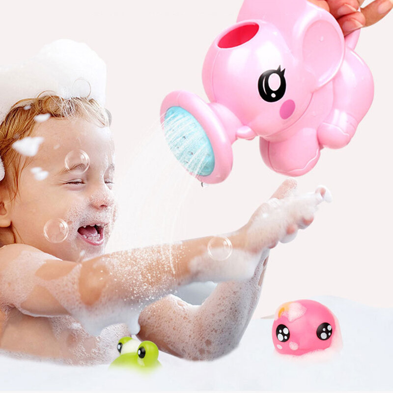 مجموعة ألعاب العجلة المائية للأطفال ، لعبة الحمام ، لون عشوائي ، دش فيل تفاعلي ، علبة حمام ، 2 أو 3 أو سقي