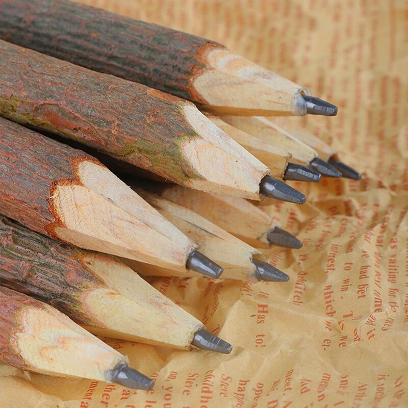 เครื่องเขียนสำหรับงานหัตถกรรมขายดี5ชิ้นเครื่องมือสำหรับการเขียนดินสอไม้กราไฟท์กิ่งไม้