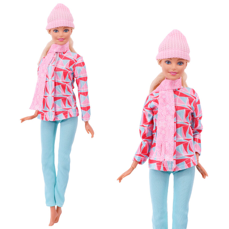 Barbies vestiti per bambole vestito moda cappotto cappelli Top pantaloni abbigliamento per Barbie vestiti per bambole accessori per bambole regali giocattolo per ragazze