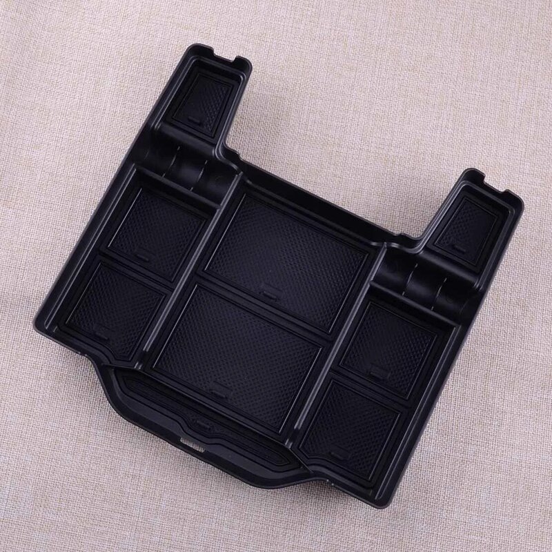 New Black Central Armrest Storage Box Tray Organizer ABS Fit for Dodge RAM 1500 2500 3500 2021 2020 2019