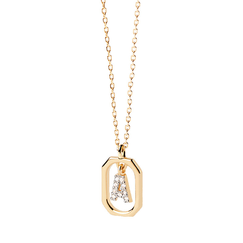 Nuova collana con alfabeto in argento Sterling 925 girocollo iniziale A-Z lettere catena con clavicola regalo di compleanno gioielli moda donna