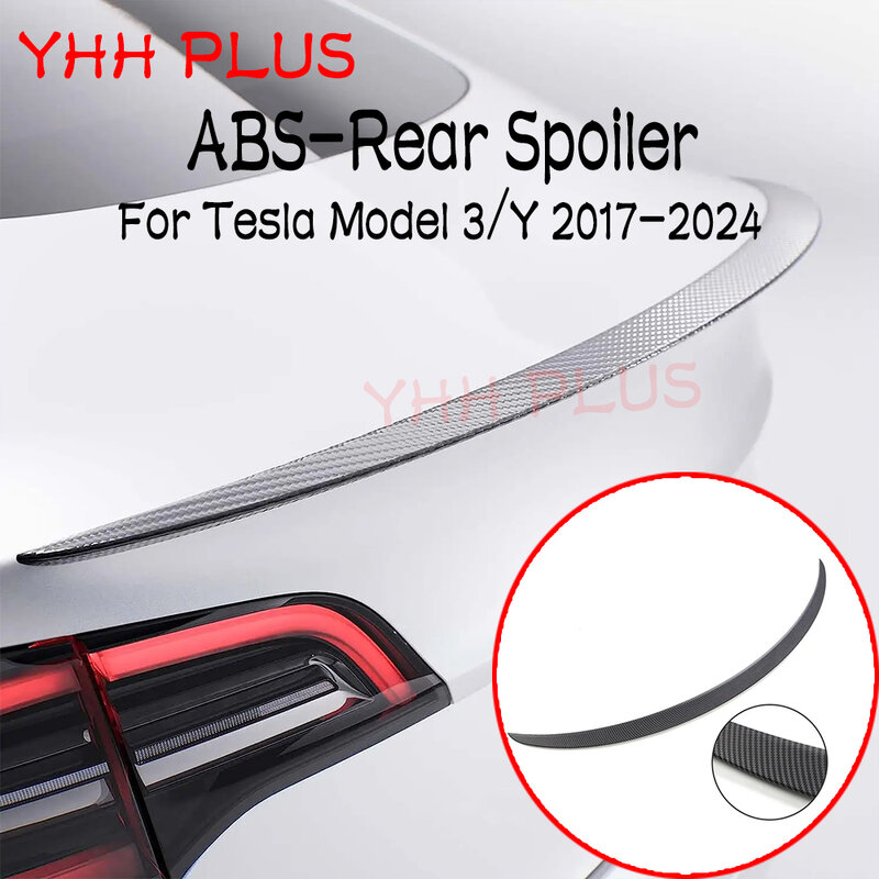 Spoiler Model terbaru 3 Highland 2024 Aksesori sayap Spoiler belakang untuk Tesla Model Y Aksesori Mobil 2017-2024 performa tinggi