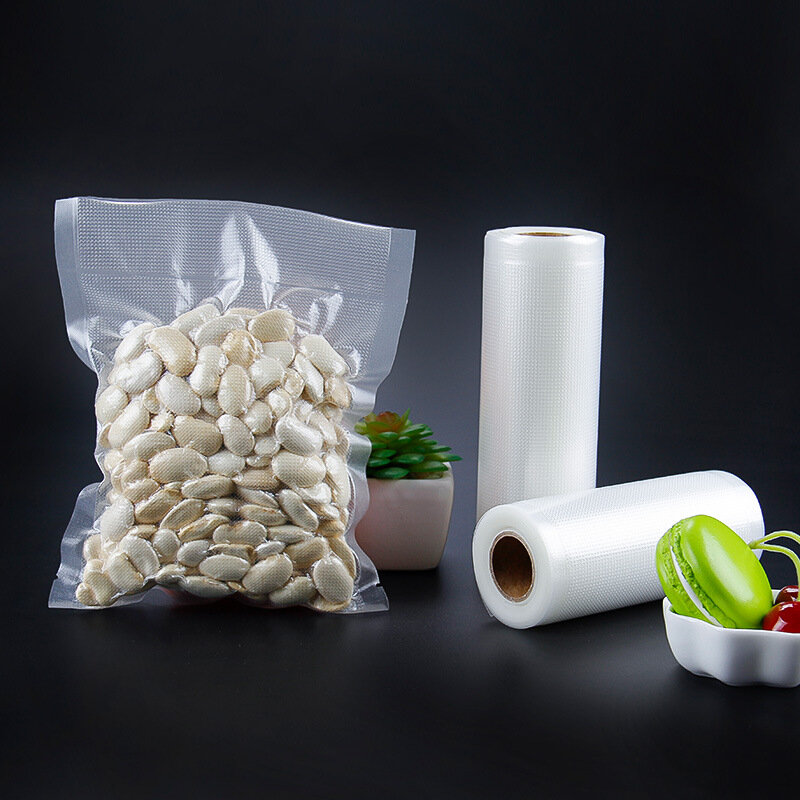 Keuken Vacuum Sealer Bag Transparant Voedsel Verpakking Zak Vers Houden Voedsel Opbergtas Compressie Stomen Koken Plastic Zak