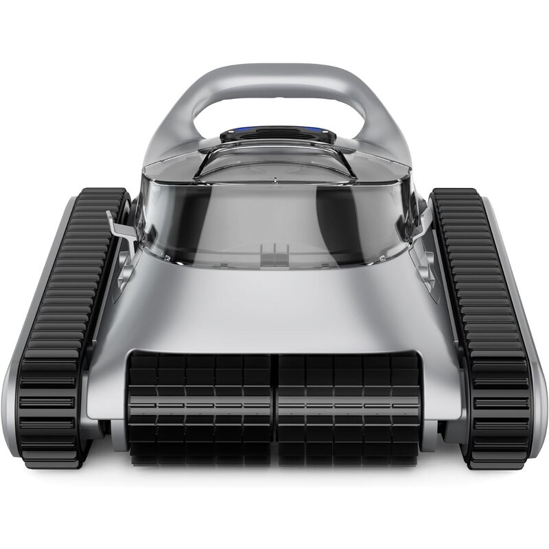 Cordless Robotic Pool Cleaner: Automatic Pool Vacuum Robot Lasts 150 Mins Wall Climbing 180W Powerful Suction LED Indicator