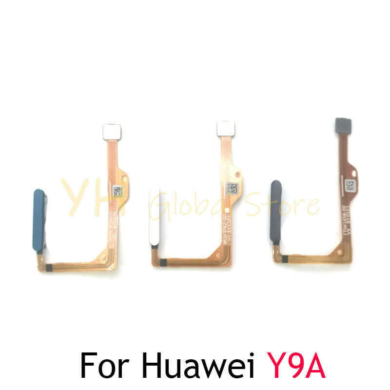 อะไหล่ซ่อมสายเคเบิลอ่อนสำหรับ Huawei ตัวอ่านลายนิ้วมือ Y9A ตัวเซ็นเซอร์ ID แบบสัมผัสปุ่มกลับบ้าน