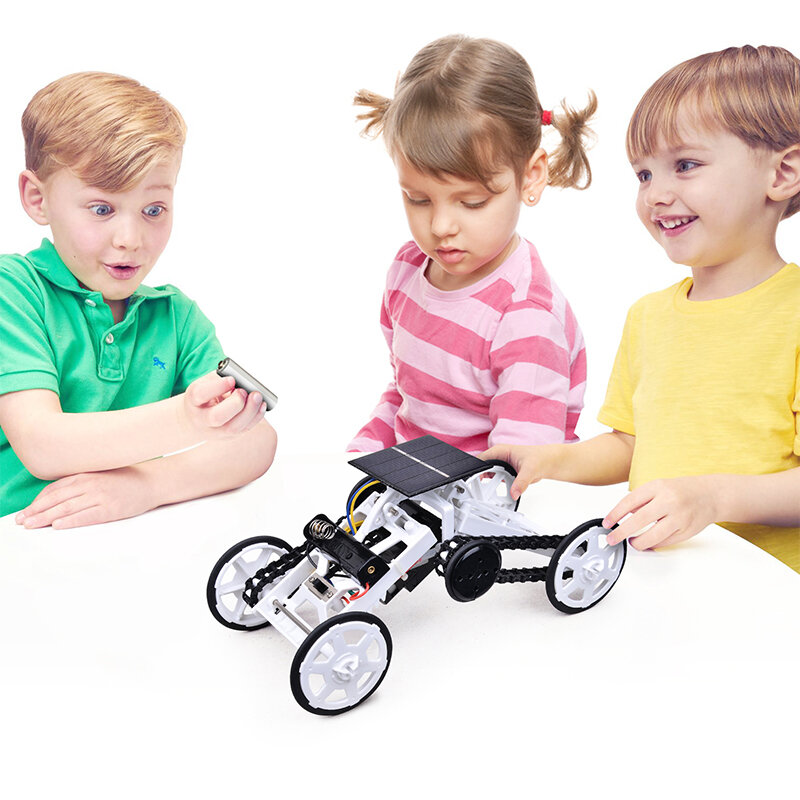 DIY Stiel 4WD Klettern Auto Spielzeug Solar verbessert für Jungen Kinder Outdoor Indoor Spielzeug Kinder Geschenke Schüler Schule Bildung Werkzeuge