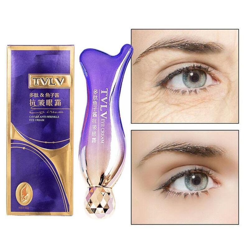 Peptide Anti-Wrinkle Eye Cream Collagen Anti Dark Circle Acid Eye Anti-Puffiness Gel Cosmetics Bags Anti-aging Korea Hyalur M4Y1