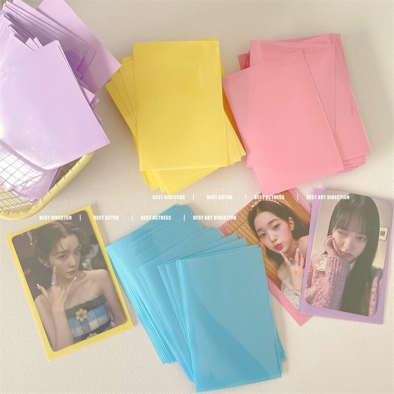 MINKYS ice Cream Color 50 pz/pacco Kpop Toploader Card Bag maniche per carte fotografiche Idol Photo Cards custodia protettiva