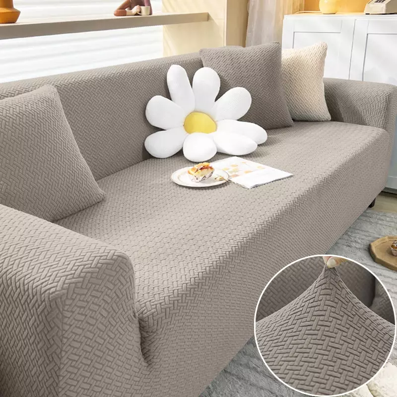 Sarung Sofa tebal untuk ruang tamu, penutup Sofa elastis 1/2/3/4 tempat duduk, penutup Sofa sudut bentuk L