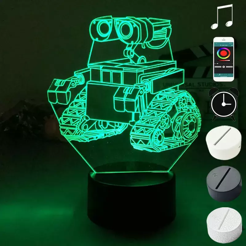 Nightlight Alarm Clock Base Light Anime Cartoon Color with Remote Directly Supply Desk Projector Festival Delivery Bedroom Light