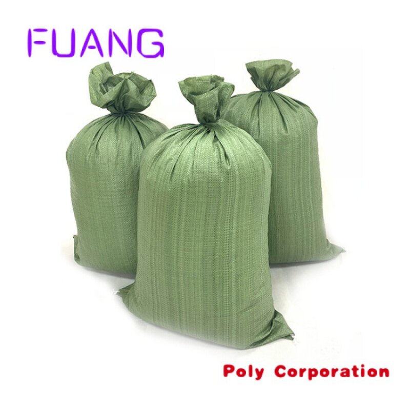 Bolsas tejidas de PP verde, bolsas de reciclaje en Vietnam