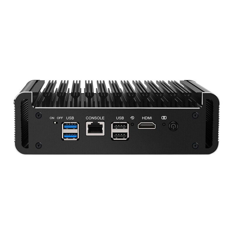 Alat Firewall mikro generasi 12 baru 6 Intel i226-V NIC Ports tanpa kipas PC Mini Celeron J6413 J6412 Router lunak Gateway jaringan