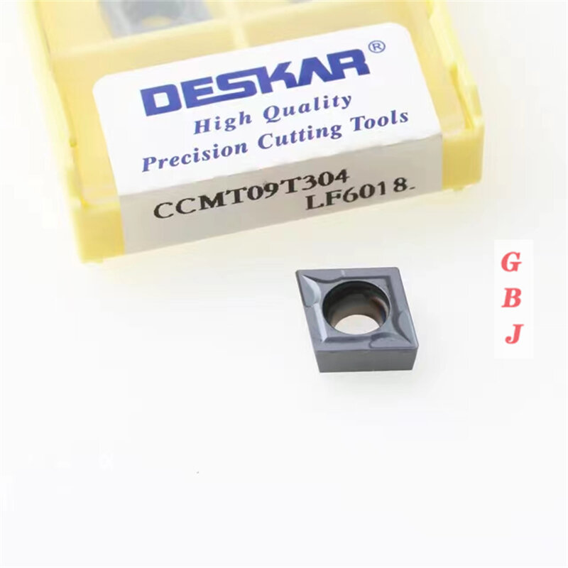Deskar-ステンレス鋼CNC旋盤用工具,10個,ccmt060204 ccmt09t3 ccmt1204 lf6118 lf6018