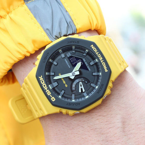 G-SHOCK GA-2100 z serii wiejski dębowy damski zegarek sportowy nocny, odporny na wstrząsy wodoodporne oświetlenie zegarek zegarek dla pary luksus