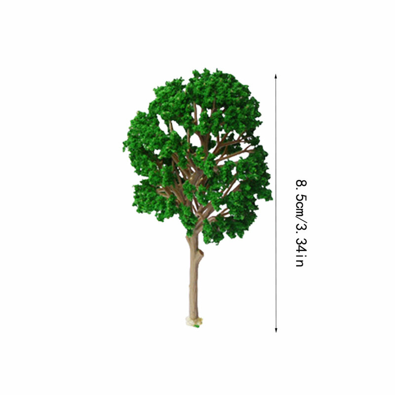 10 Pcs Model Tree Train Landscape Rail Scenery Artificial Miniature 4 5cm
