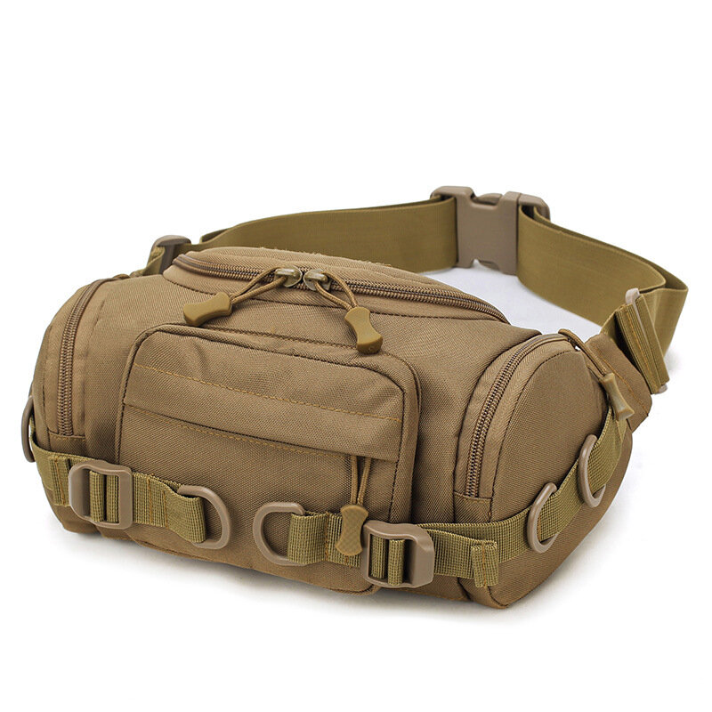 Outdoor Waist Pack Military Camouflage Tactical Backpack Multifunctional One Shoulder Crossbody Bag Sports Riding Fanny Pack Men