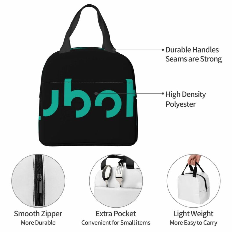 Mintgrün Kubota Logo Lunch Bag Isolierung Bento Pack Aluminium folie Reis beutel Mahlzeit Pack Eis beutel Bento Handtasche