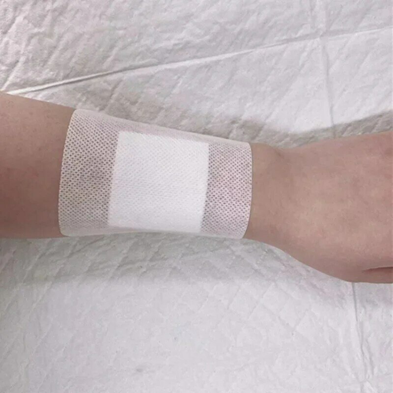Fita de remendo impermeável respirável ferida, ataduras adesivas para primeiros socorros Band Aid, 10x10cm, 10x15cm, 10x20cm, 3pcs