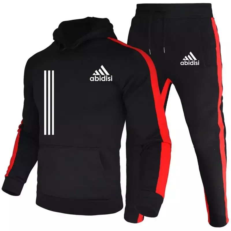 2 Piece Mens Track Suits 2024 Autumn Winter Jogging Sports Suits Sets Sweatsuits Hoodies Jackets and Athletic Pants Men Clothing
