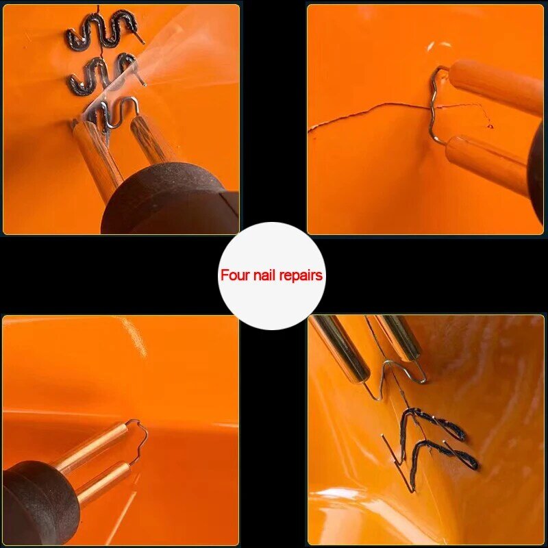 70W Hot Stapler Plastic Welder Machine Soldering Iron Car Bumper Repair Kit Workshop PVC Welding Gun Garage Nailer Nails