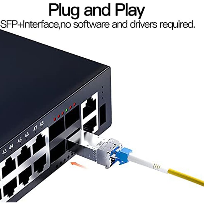 Cavo 10G SFP + Twinax, cavo passivo SFP 10gbase SFP ad attacco diretto in rame (DAC) per SFP-H10GB-CU1M,Ubiquiti,D-Link(1M)
