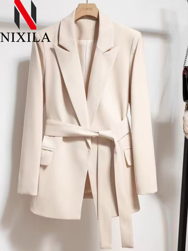 Новинка весна-осень блейзер для женщин 2024 верхняя одежда офисные женские пальто свободного кроя Женская одежда в стиле ретро элегантная женская куртка