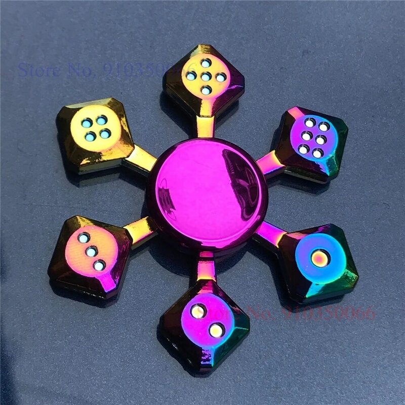 Mainan Logam Anti Kecemasan Fidget Spinner untuk Anak-anak Fokus ADHD Mengurangi Stres Kreatif Spinner Jari Hadiah Ulang Tahun Anak Laki-laki Dewasa
