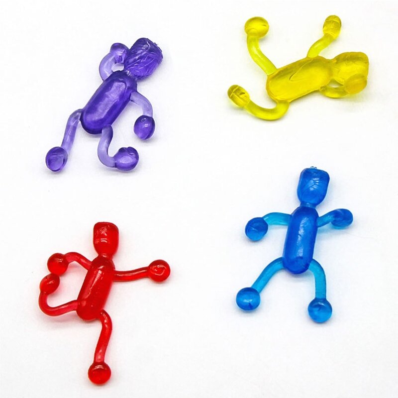 Sticky Fidget Toy Squishy Climbing Little Man Kids Party Favor adulti Pressure relief Vent Toy Interactive Throw Game