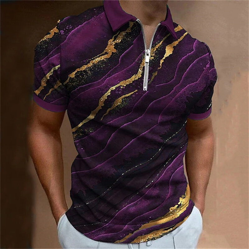 Kaus Golf pria, 2023 gelombang kualitas tinggi Polo untuk pakaian Golf Pria kemeja lengan pendek pria musim panas 2023 kasual pria pakaian desainer atasan