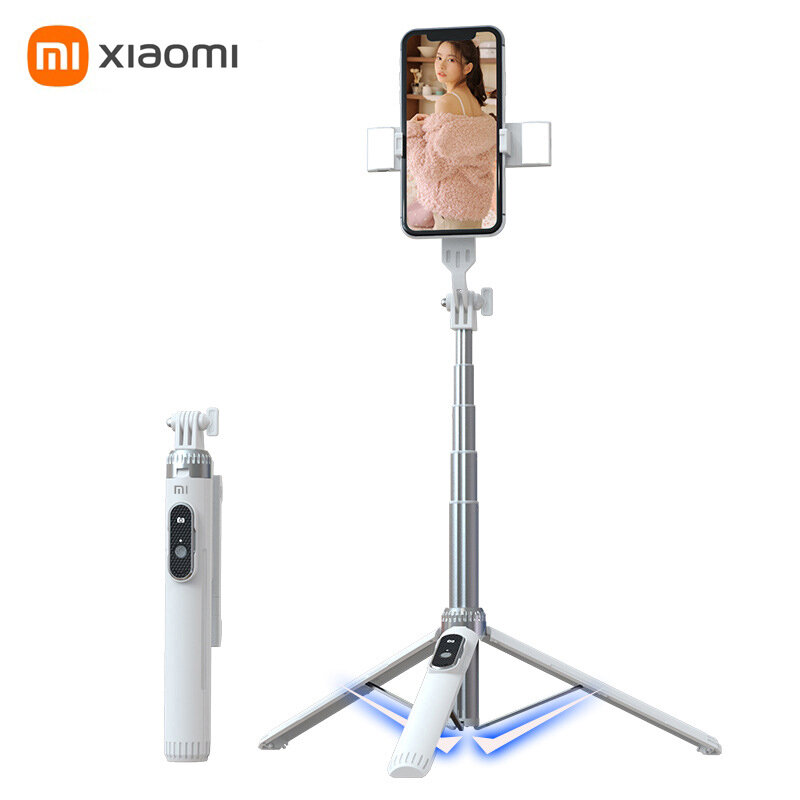 Xiaomi Tripod Selfie Stick Tripod Phone Holder Mobile Bluetooth Tripod Stand with Remote Control Ring Light Telescopic Rod