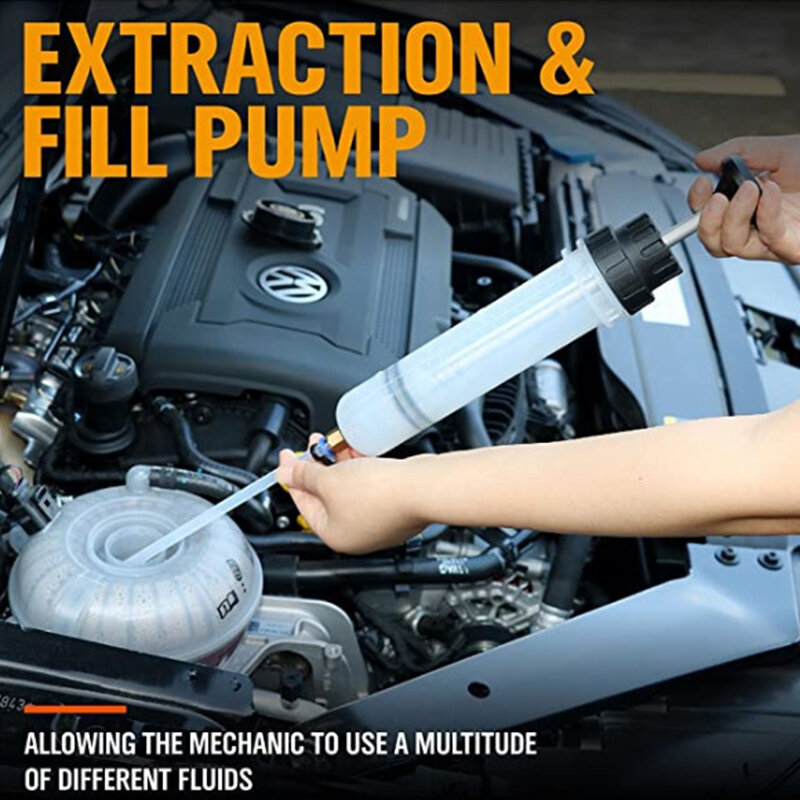 Car Oil Fluid Extractor Auto Air Pump Filling Syringe Bottle Transfer Automotive Fuel Extraction Hand Pump Dispenser Tools 200cc