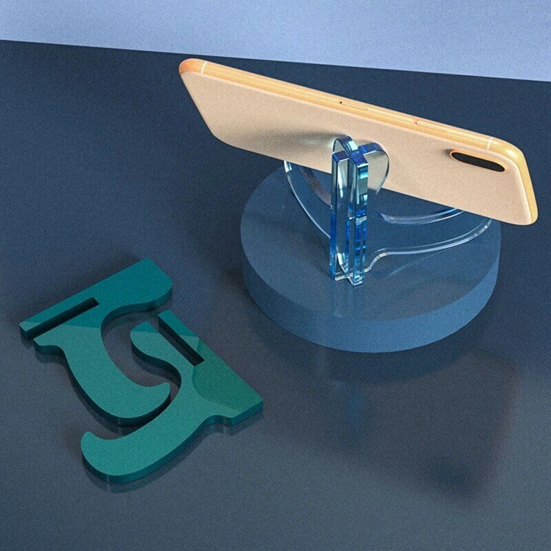 Moule en Silicone pour support de téléphone portable, bricolage, assemblage de cadre Photo de téléphone portable, support en résine époxy cristal