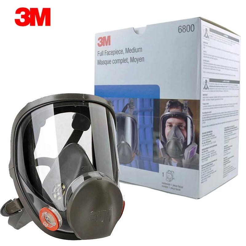 3M 6800 Lukisan Penyemprotan Respirator Gas Masker Industri Chemcial Penuh Wajah Masker Gas Keselamatan Kerja Filter Debu Masker Wajah Penuh Replac
