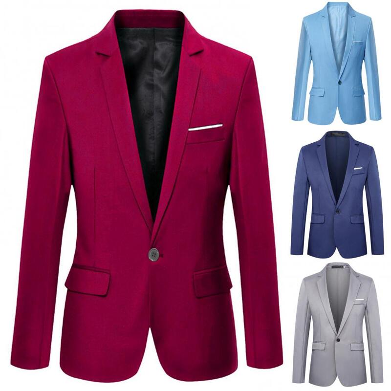 Blazer de casamento fino masculino, casaco cavalheiro de alta qualidade, terno de negócios, jaqueta, tops